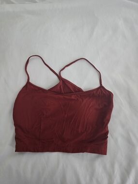 Alphalete Burgundy Seamless Crop Cami